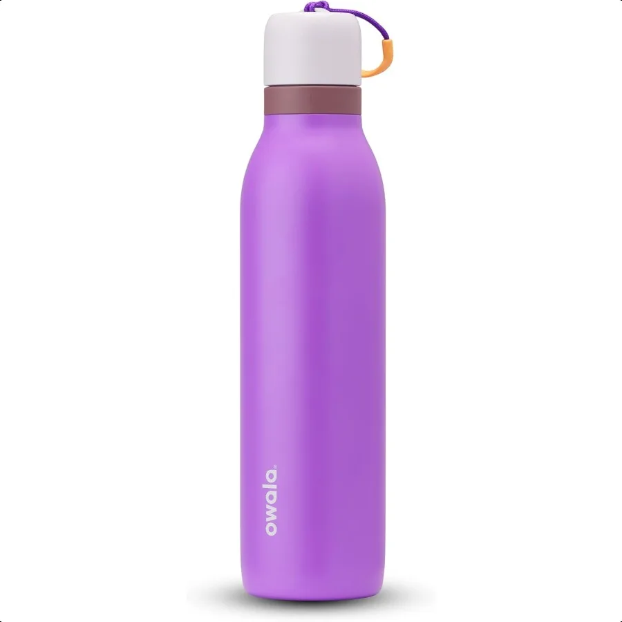 

Бутылка для воды FreeSip Twist с изоляцией из нержавеющей стали и соломинкой для спорта и путешествий, без бисфенола А, 24 унции, фиолетовый, фиолетовый, Калифорния, Грэпев