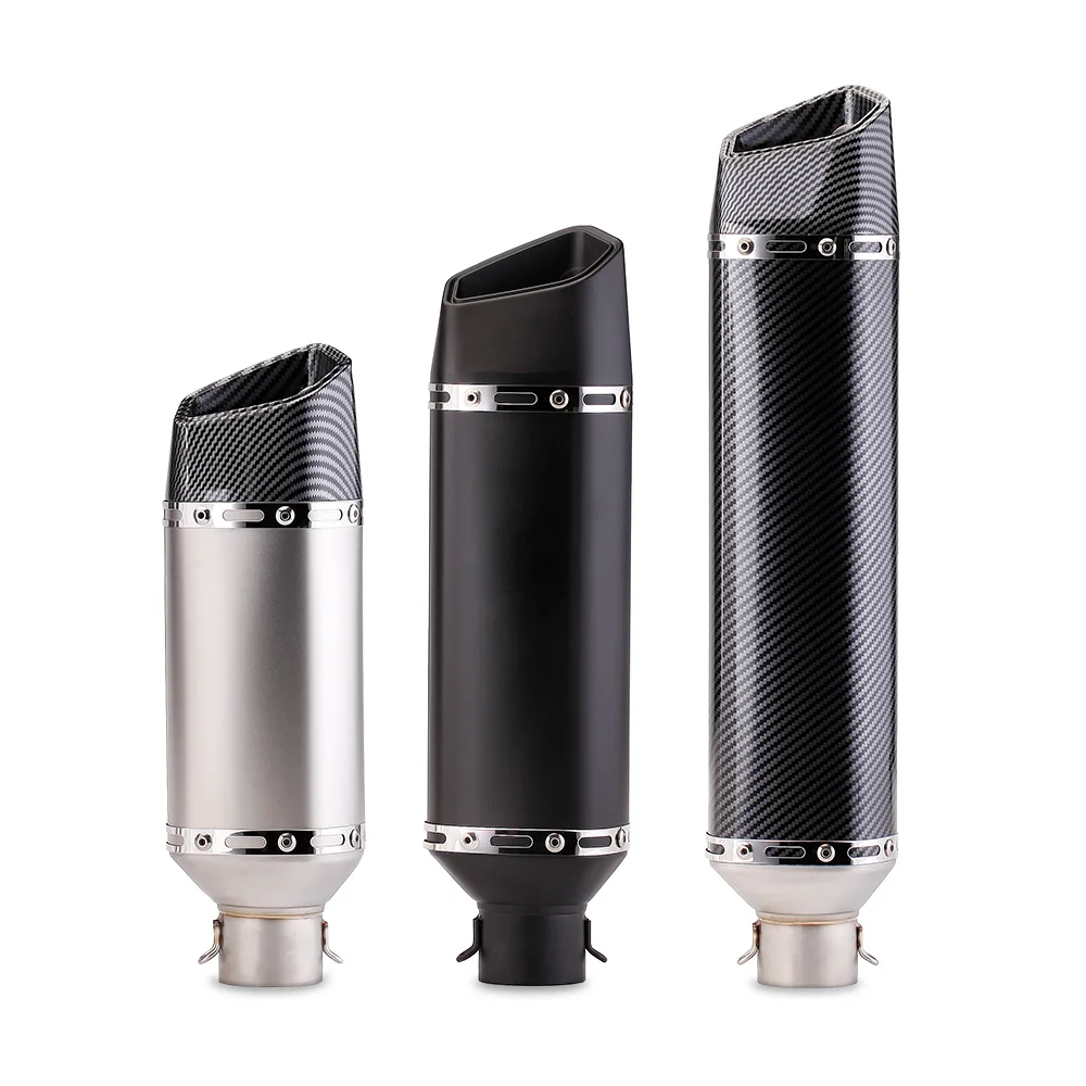 Universal 36-51mm Interface Motorcycle SC Exhaust Pipe Muffler Pipe For S1000RR Z900 R6 FZ6 NC700 fz1n cbr150 RC390 R1 R3
