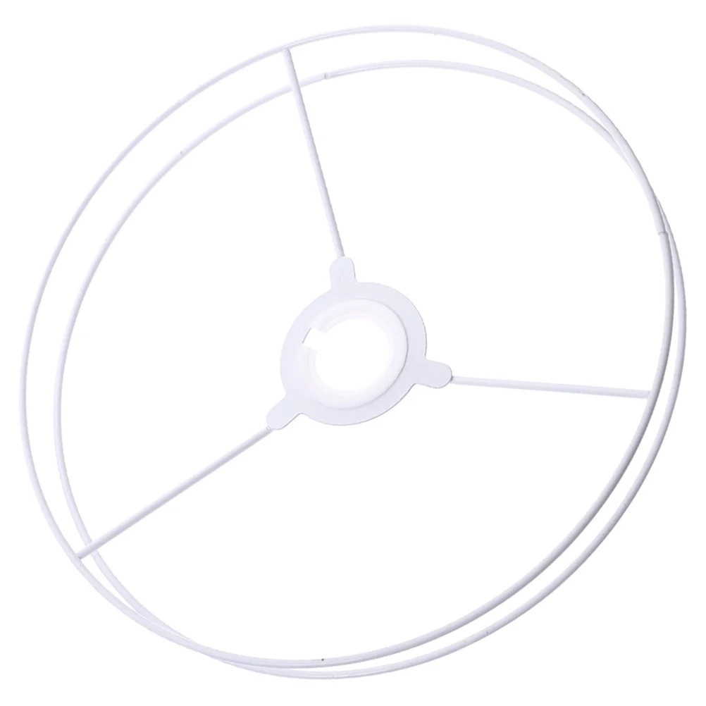 1Set DIY Lampshade Frame Ring Rugged Metal Shade Bracket for Table Lamp Ceiling Light Home Cafe Shop Decoration