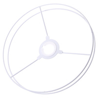 1Set DIY Lampshade Frame Ring Rugged Metal Shade Bracket for Table Lamp Ceiling Light Home Cafe Shop Decoration