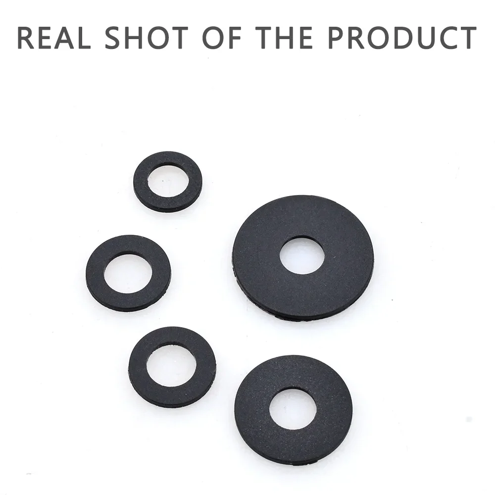 Nylon Washer Flat Gasket Plastic Sealing Hard Washers Black White M2 M2.5 M3 M4 M5 M6 M8 M10 M12 M14 M16 M18 M20 M22 M24