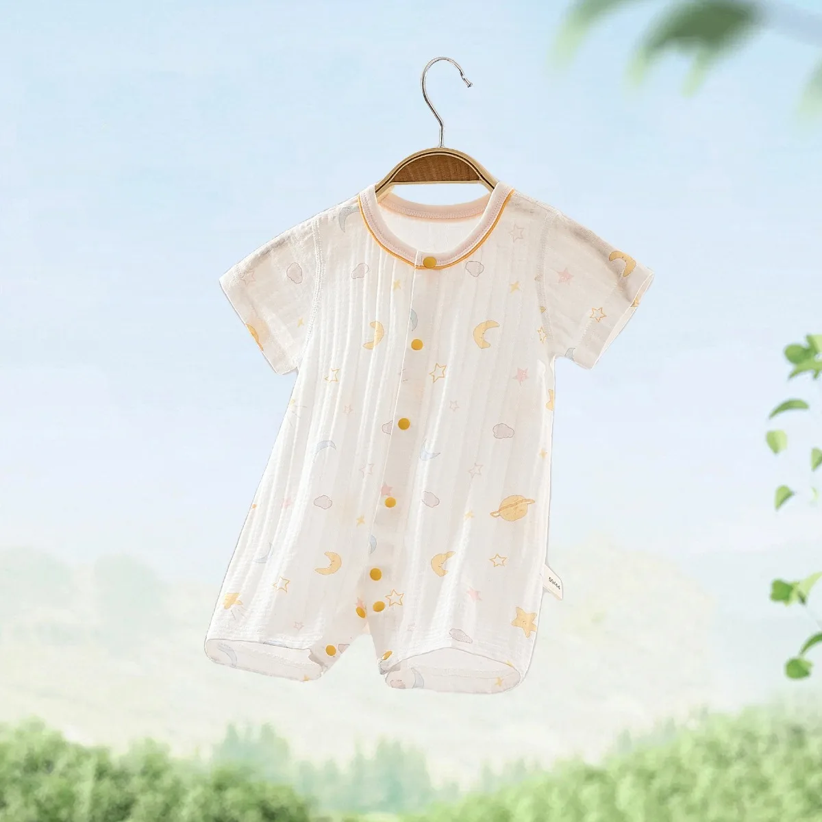 2026 Baby Boy Girl Summer Essential Lightweight Romper 0-18M Kid Pure Cotton Breathable Onesie Infant Casual Knit Bodysuit