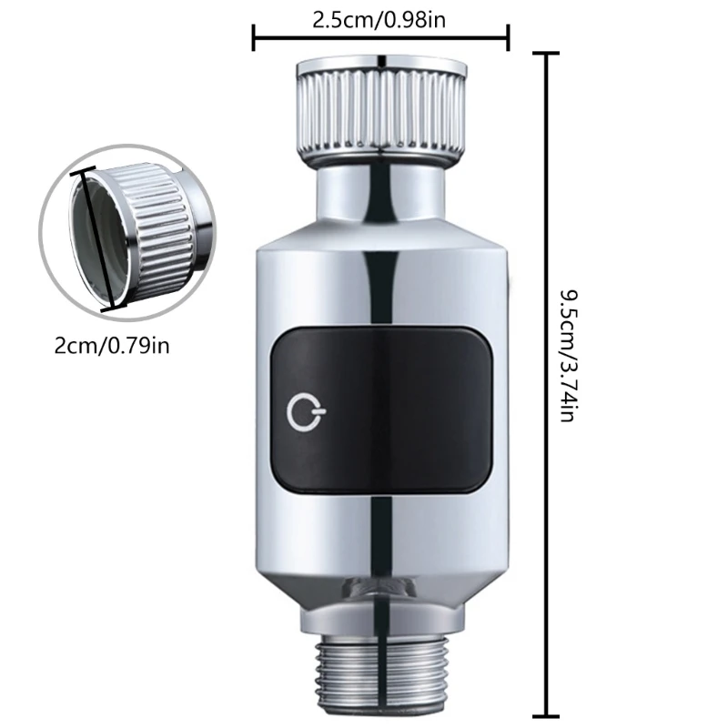Tampilan LED Air Listrik Termometer Pancuran Air Rumah