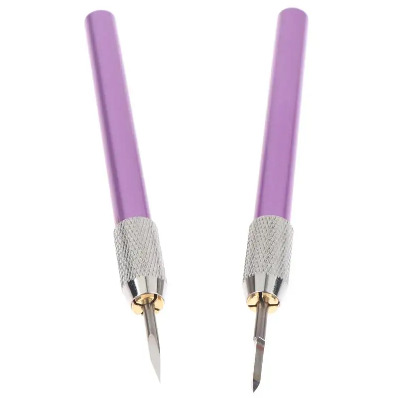 Metal Triangular Curved Engraving Knife For Model Making Metal Scraper Tool Model C-Surface Line Carving Line