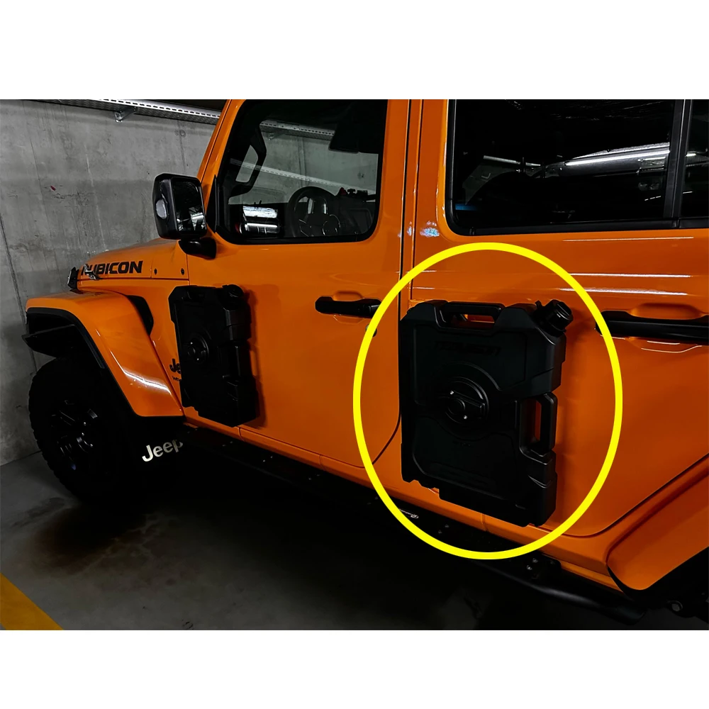 Lantsun JL1285  Nylon door tank water oil tank for jeep for wrangler JK & JL with Aluminum Alloy bracket