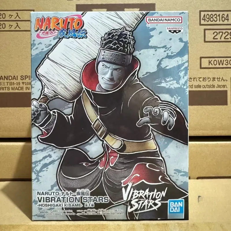 

IN Stock Bandai Original Vibration Stars Naruto Shippuuden Hoshigaki Kisame 13Cm Action Anime Figure Model Collection Toys gifts