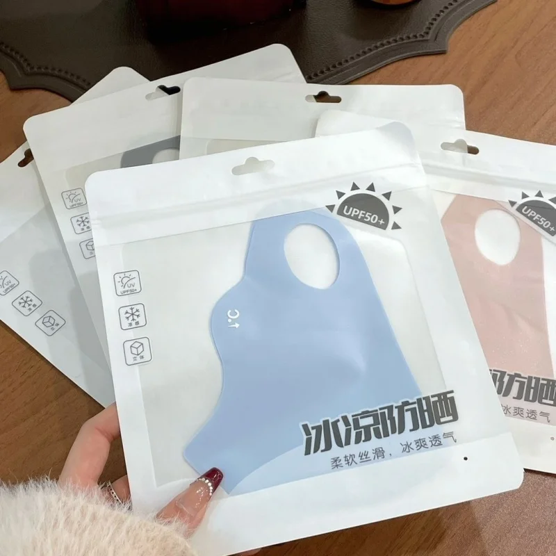 UPF50+ Cooling Sun Protection Face Mask, Breathable Ice Silk UV Block Mask for Summer