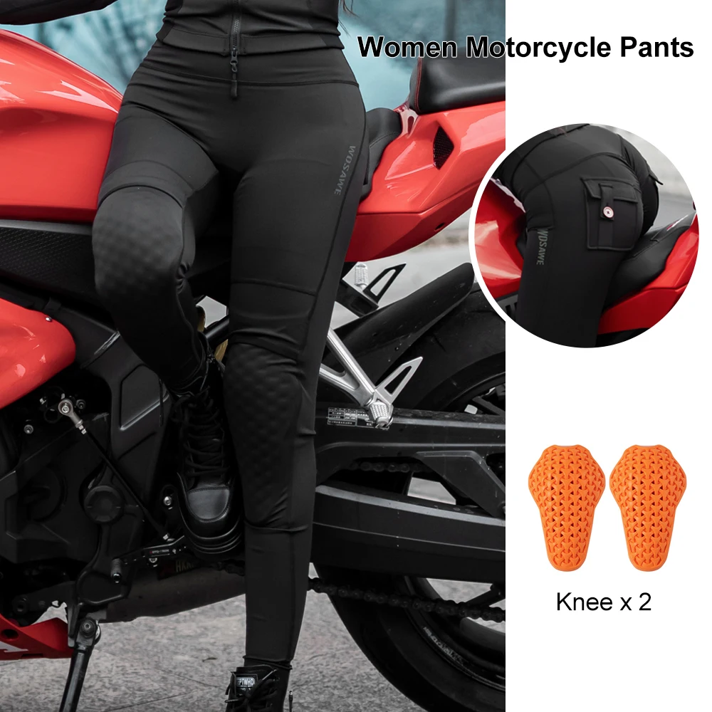 

Женские мотоциклетные брюки с высокой талией, эластичные, светоотражающие, для мотоциклистов, для бега, фитнеса, тренажерного зала, цвет персиковый, с эффектом подтяжки бедер