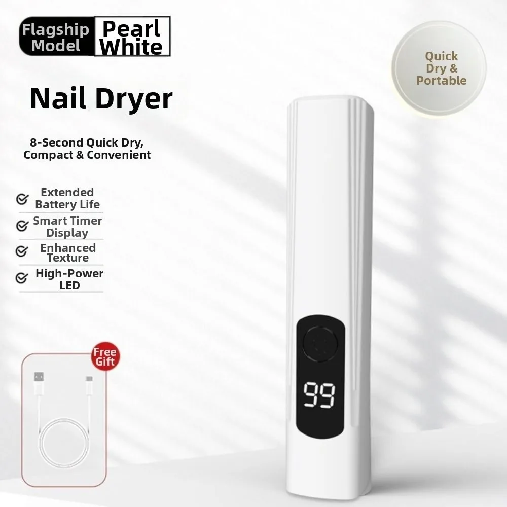 Luz UV portátil de mano para uñas de Gel, Mini lámpara de curación de Flash recargable, secador de uñas, pantalla LED, lámpara de Gel para manicura, arte de uñas