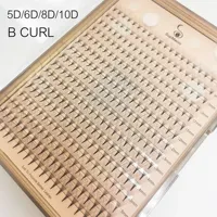 Pre made Fans Lashes SUPMACIO 5D 6D 8D 10D B Curl Pointy Base Faux Mink Russian Volume Fans