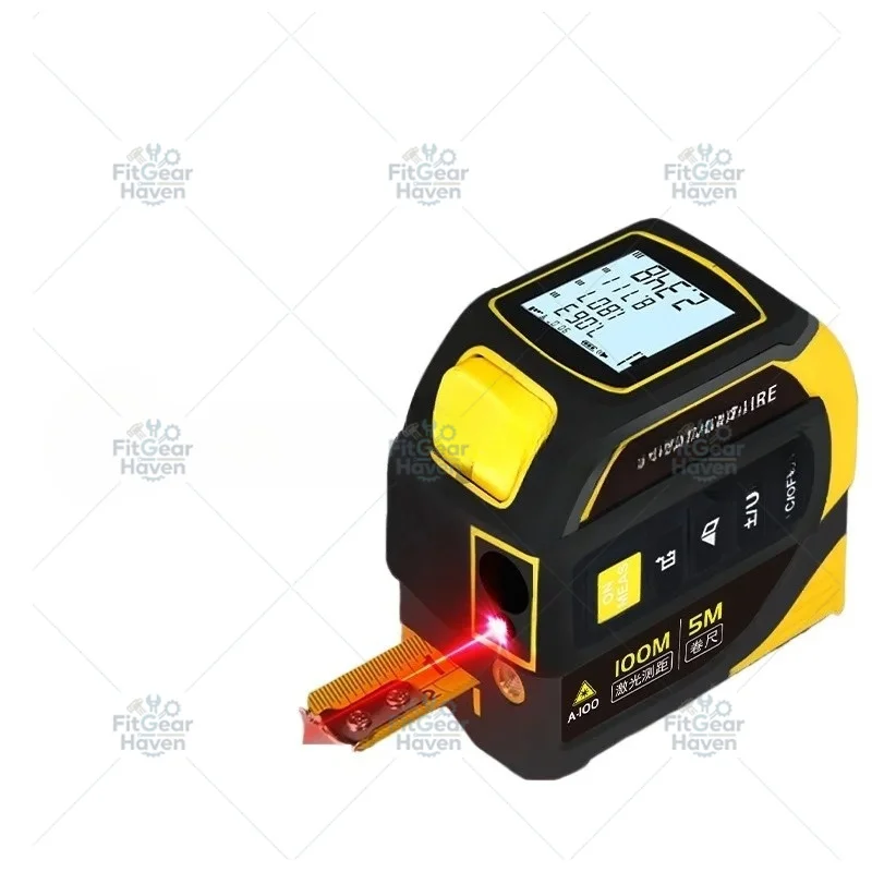 High-precision rangefinder infrared laser tape measure four-in-one digital display woodworking  meter crosshair electronic ruler