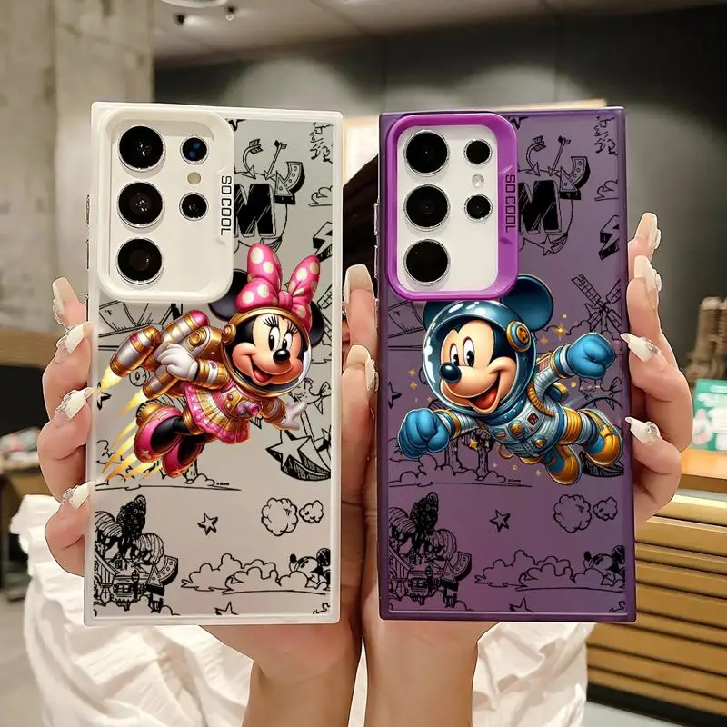 Mickey Minnie Donald Duck phone case for Samsung Galaxy S20 S21 Note20 Ultra S23 FE S24Plus Protective Sleeve TPU Cover funda