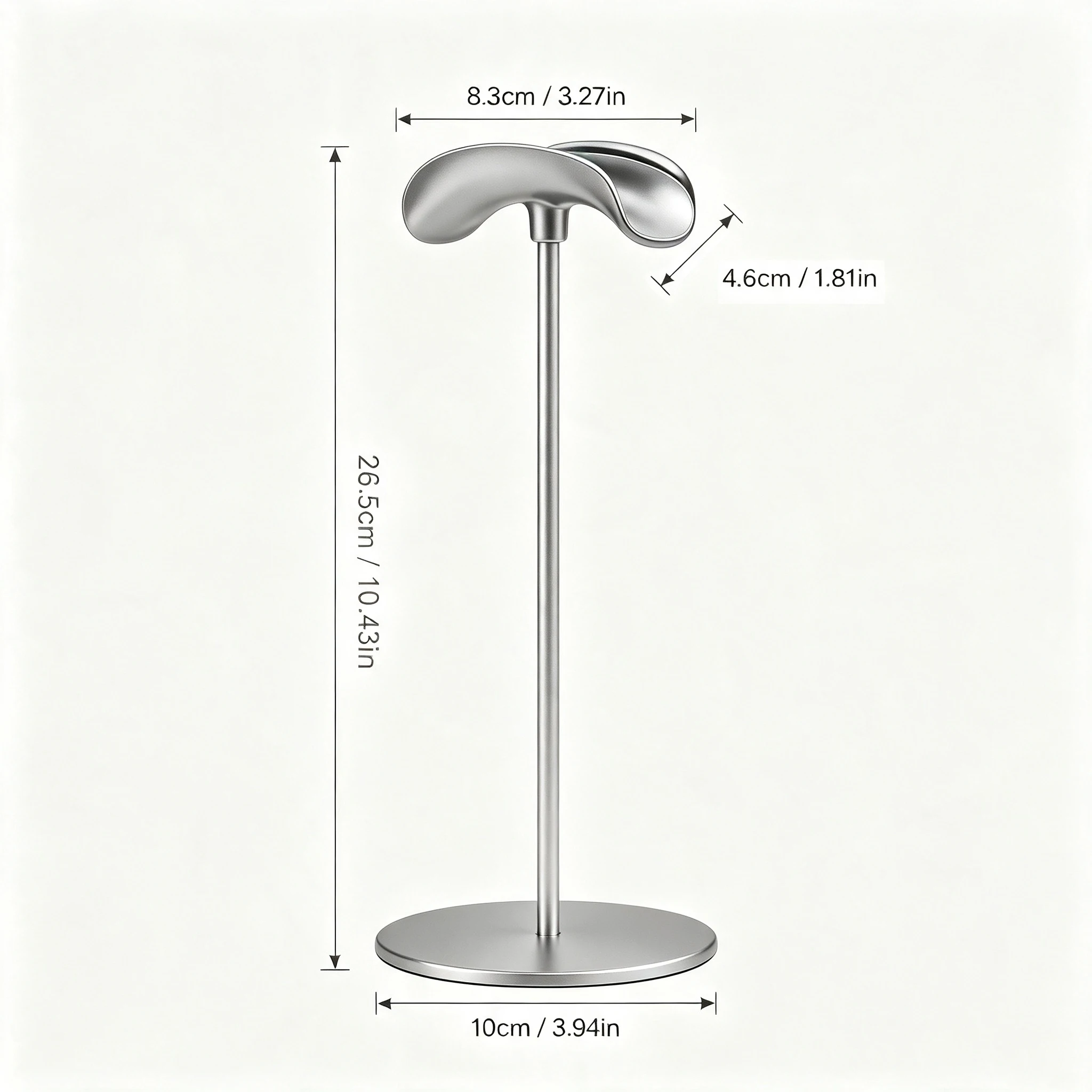 Alloy Desktop Headphone Stand Universal Gaming Headset Holder Non-slip Pad Base Fit Over-ear Earphones Home Office Desk Display image 5