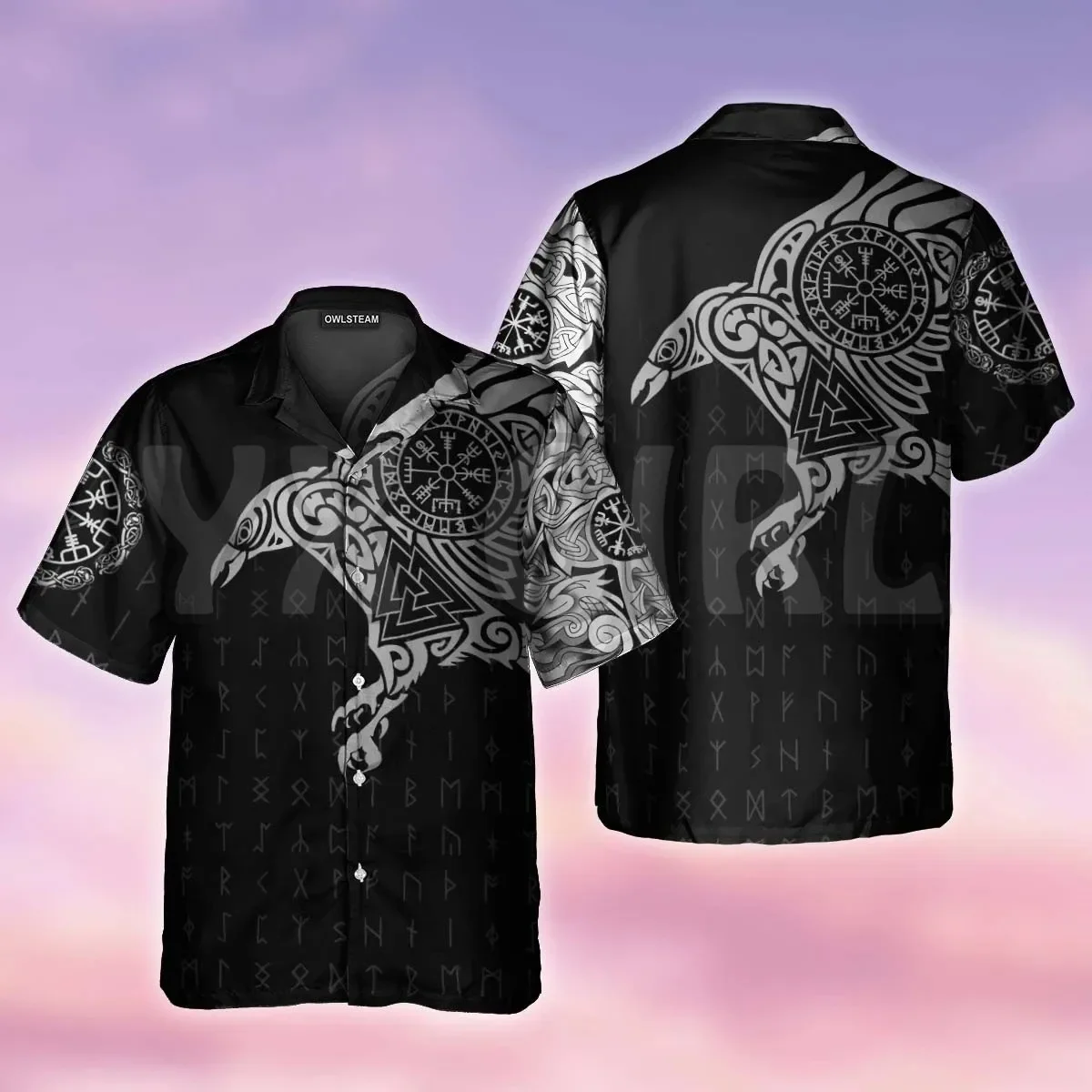 Summer Shirts Viking warrior blood 3D All Over Printed Hawaiian Shirt Men's For Women's Harajuku Casual Shirt Unisex