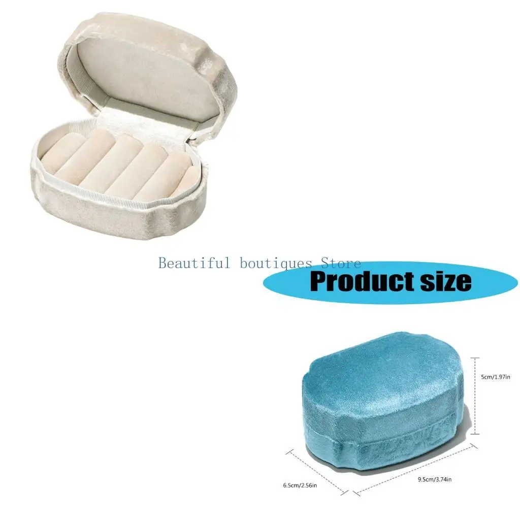 U4LF Jewelry Presentation Case with a Hinged Lid and Multiple Slot Rows for Ring and Post Earring Wedding Gift Displays