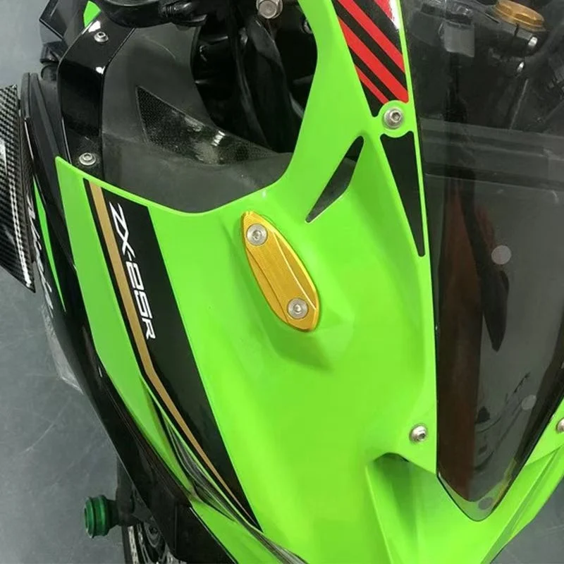 For Kawasaki ZX-6R ZX6R ZX 6R 2009 2010 2011 2012 motorcycle rearview mirror base windshield drive eliminator mirror hole cover