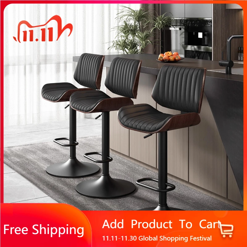 

Minimalist Comfortable Bar Stools Midcentury Modern Designer Luxury Italian Bar Stools Industrial American Muebles Furniture