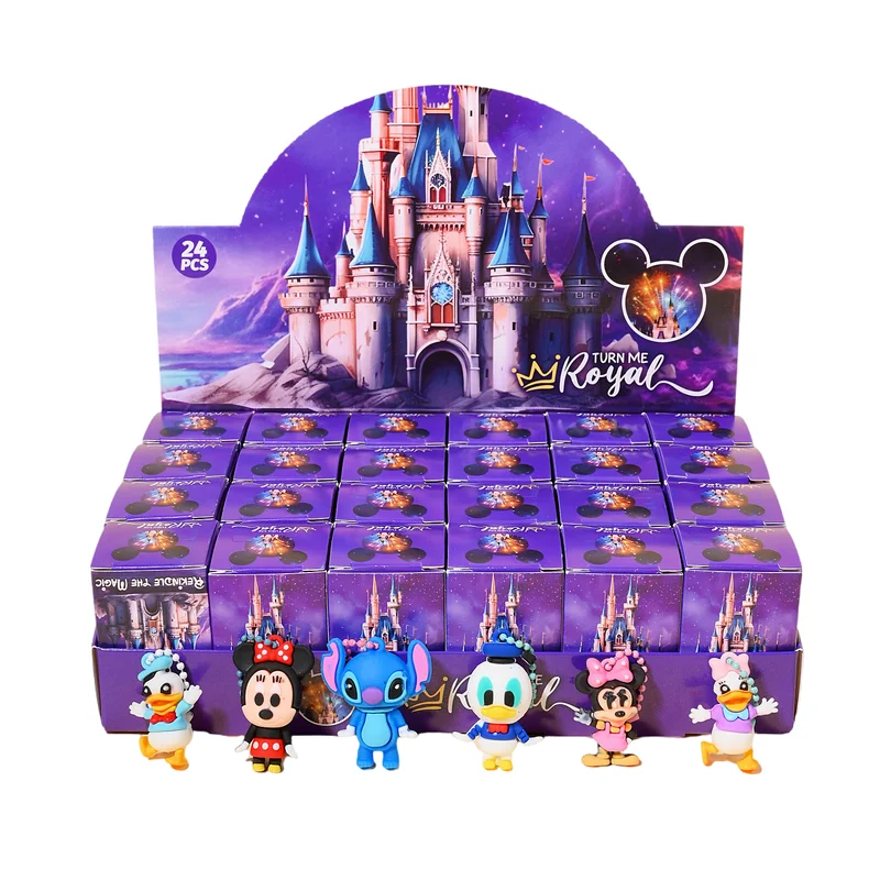 Nueva caja ciega de Disney, colgante de muñeca de punto, 24 cajas pequeñas, conjunto completo, regalo sorpresa para estudiantes y niños, regalo pequeño de recompensa para fiesta