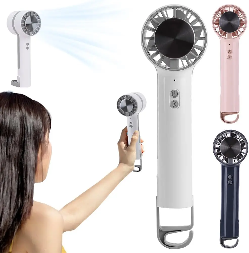 

Ручной мини-вентилятор Перезаряжаемые портативные вентиляторы Аккумулятор 2000 мАч Быстрое охлаждение Путешествия на открытом воздухе