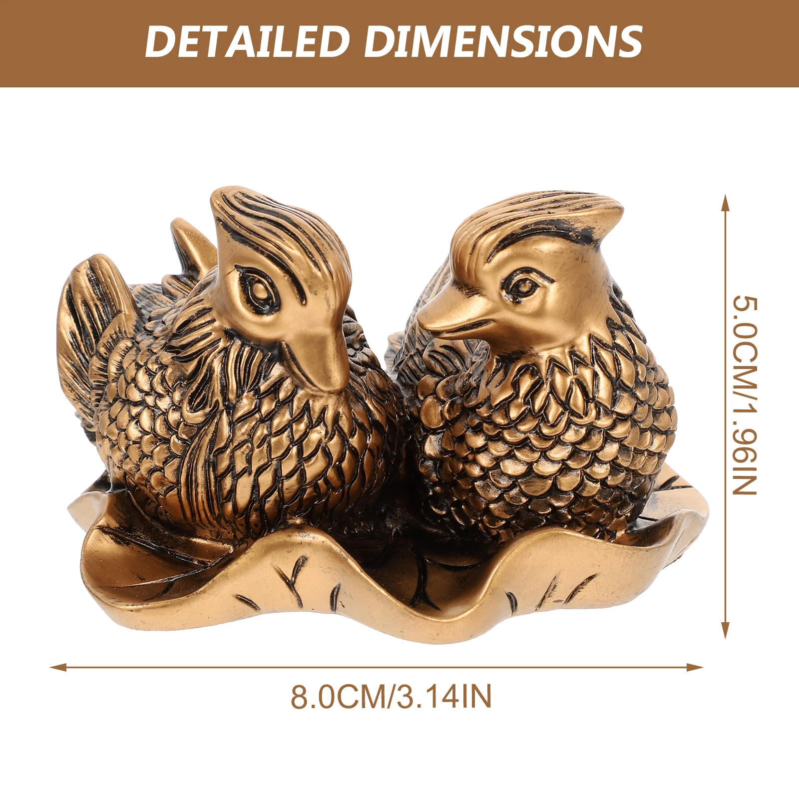 

Ducks Sculpture Resin Artware Home Decoration for Table Shelf Display Wedding Birthday Gift Couple Love Symbol