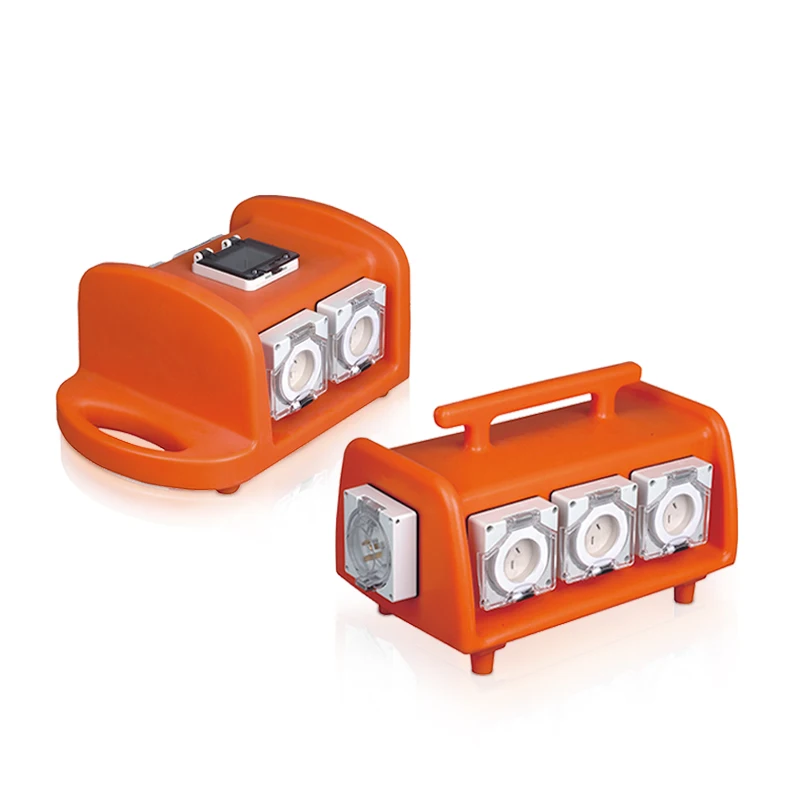 Australia Powerboard Orange/Black Outdoor Waterproof IP66 Three Phase 32A Electrical Portable Power Distribution Equipment
