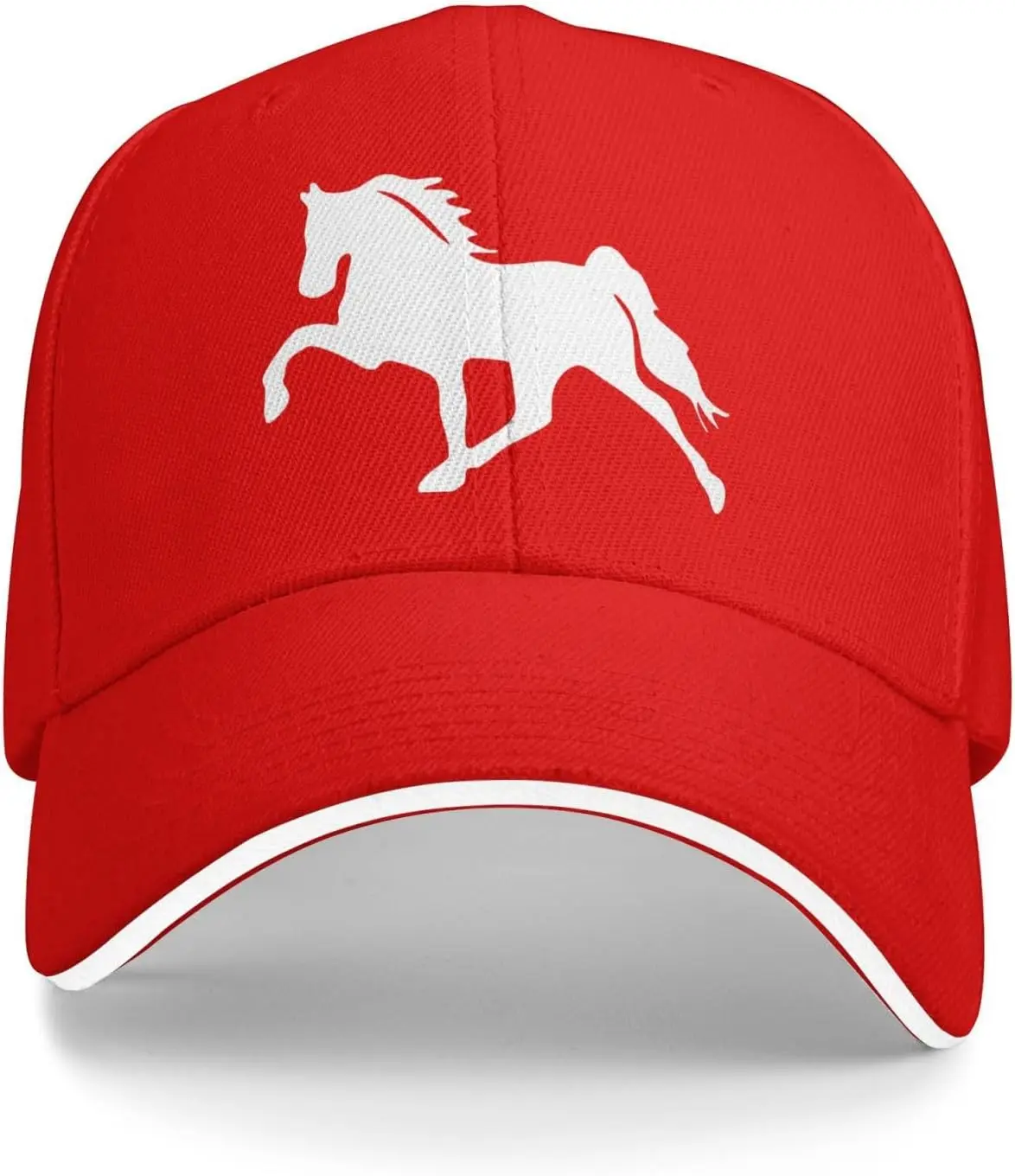 Tennessee Walking Horse Silhouette Polyester Baseball Cap Adult Casual Sun Protection Snapback Hat