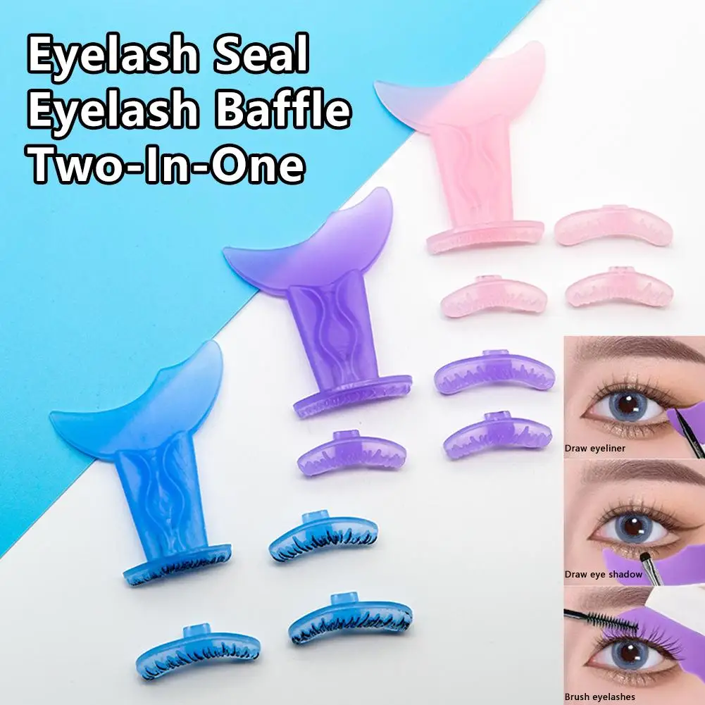 NEW High-end Beginner Eyes Makeup Eyeliner Stencil Card Eyelash Model Multi-Functional Seal Stencils Eyeliner Eyebrow Guide E2M5