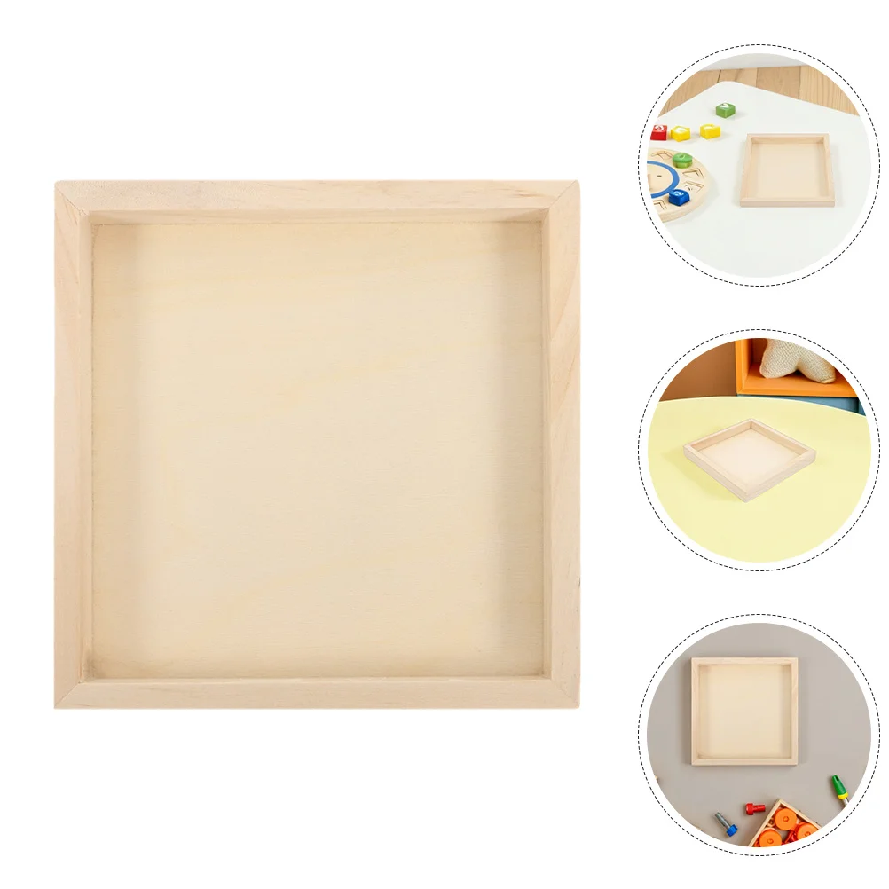 

5pcs 3D Puzzle Organizer Tray Wooden Square For Six-Sided Block Display Jigsaw Sorting Storage Rack Puzzle Building Supply