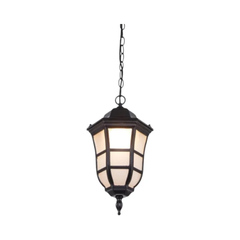 Single head chandelier creative design outdoor ceiling lamp with metal glass waterproof lighting fixture