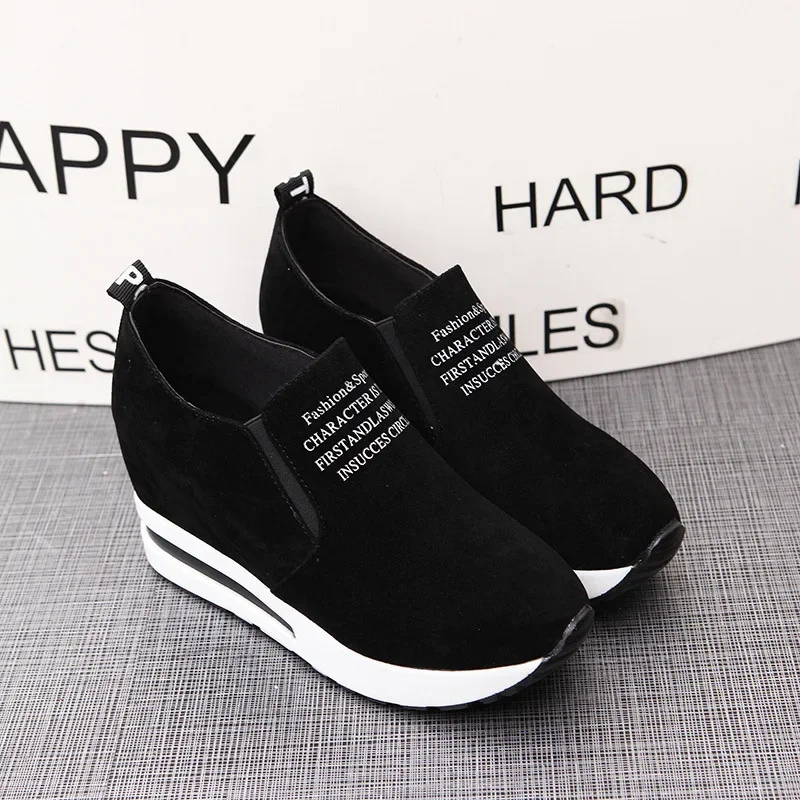 

Platform Shoes for Women Casual Hidden Slope Heel Sneakers Women's Vulcanized Shoes Breathable Wedge Increase Shoes Women Tenis