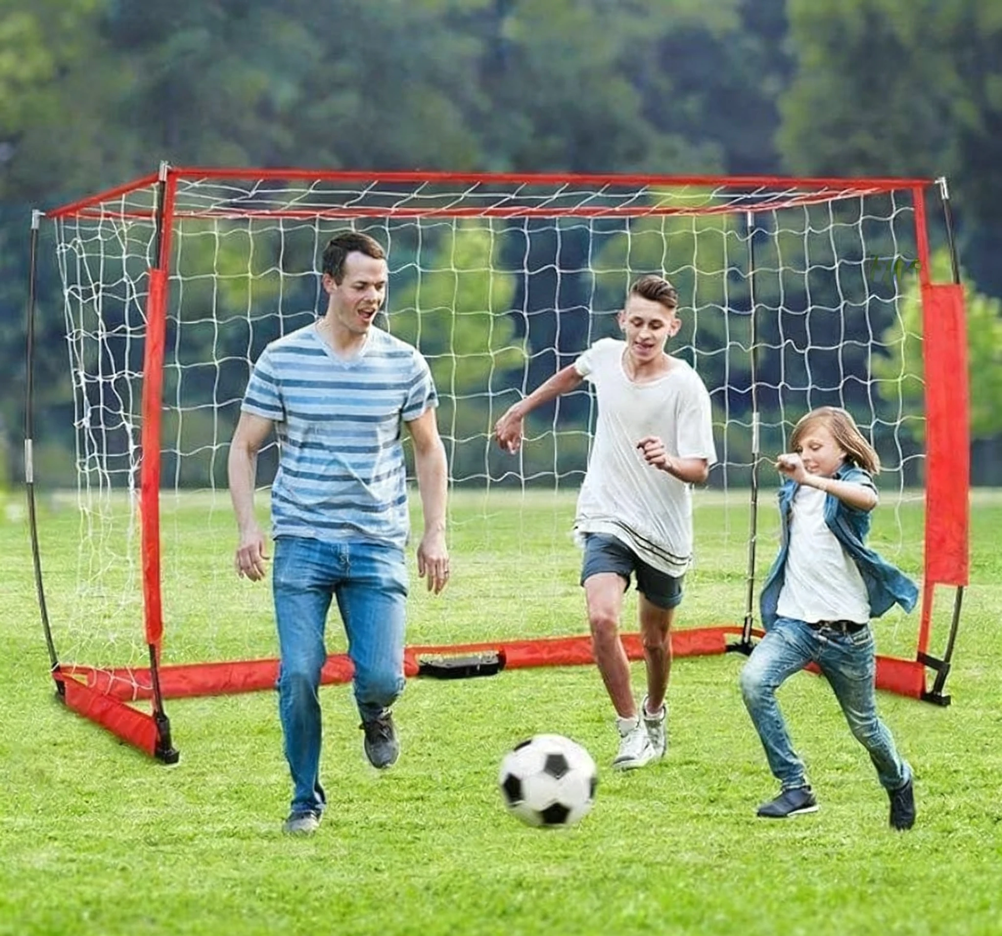 Red de fútbol resistente plegable portátil personalizable para equipo de entrenamiento y práctica