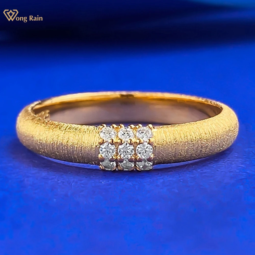 

Wong Rain Винтаж 18 К Позолоченное Стерлинговое Серебро 925 пробы Лабораторный Сапфир Кольца с Драгоценными Камнями для Женщин Ювелирные Изделия Обручальное Кольцо Оптовая Продажа