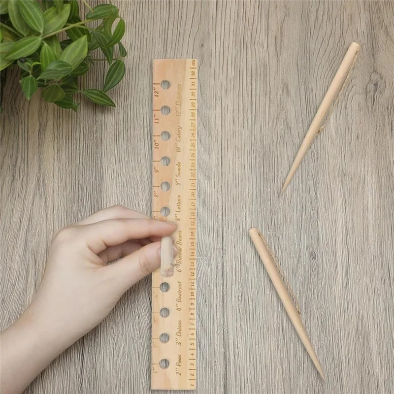 

Spacer Tool Seeder Planting Ruler,Accurate Plant Dibber Spacingtemplate Garden Gardening Tool For Gardens Yardabkw