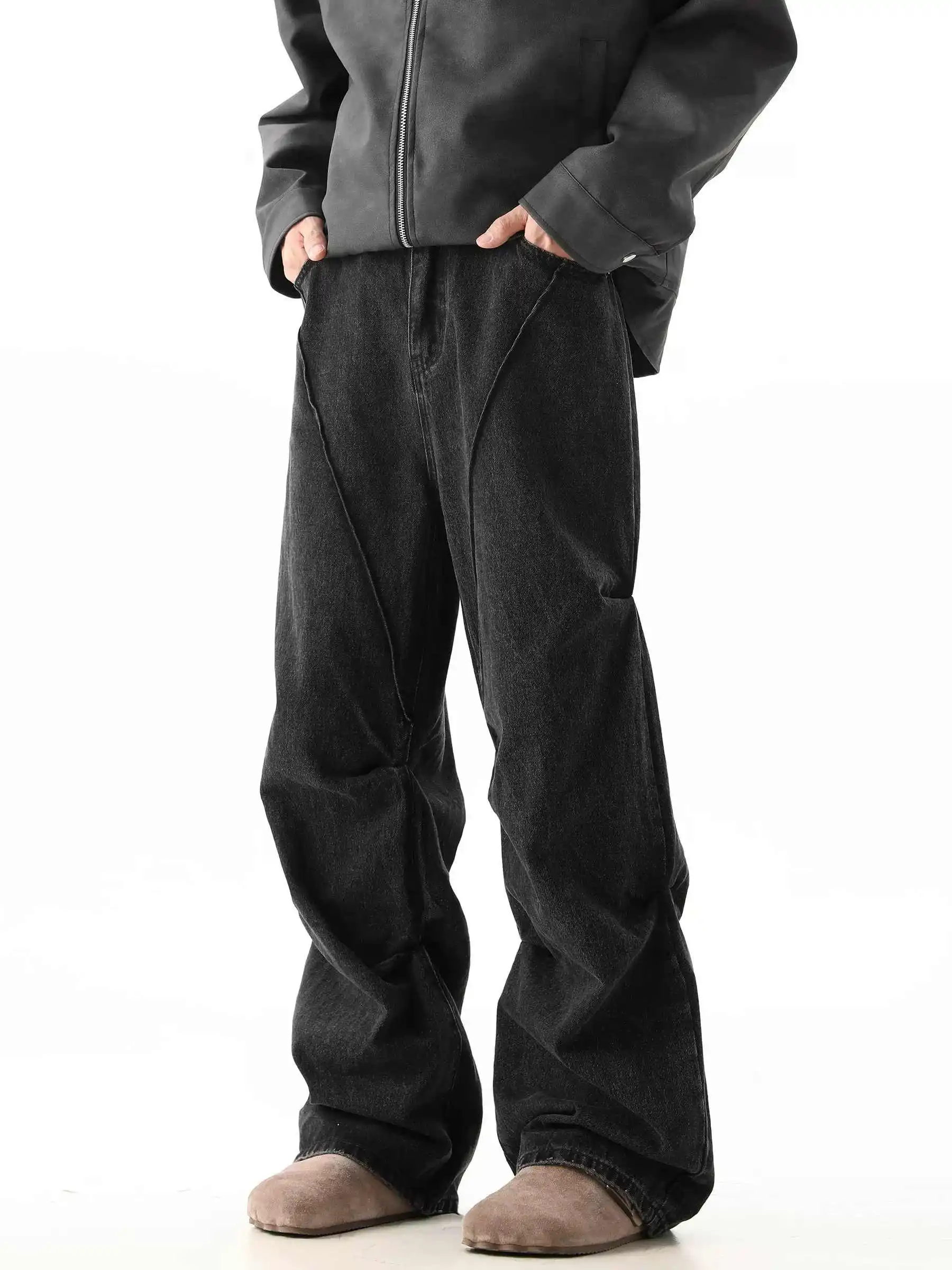 

Женские черные готические джинсы Y2k в стиле Харадзюку, винтажные джинсовые брюки в стиле эмо, японский стиль 2000-х годов, джинсы-бойфренды, брюки, осень 2025 г.