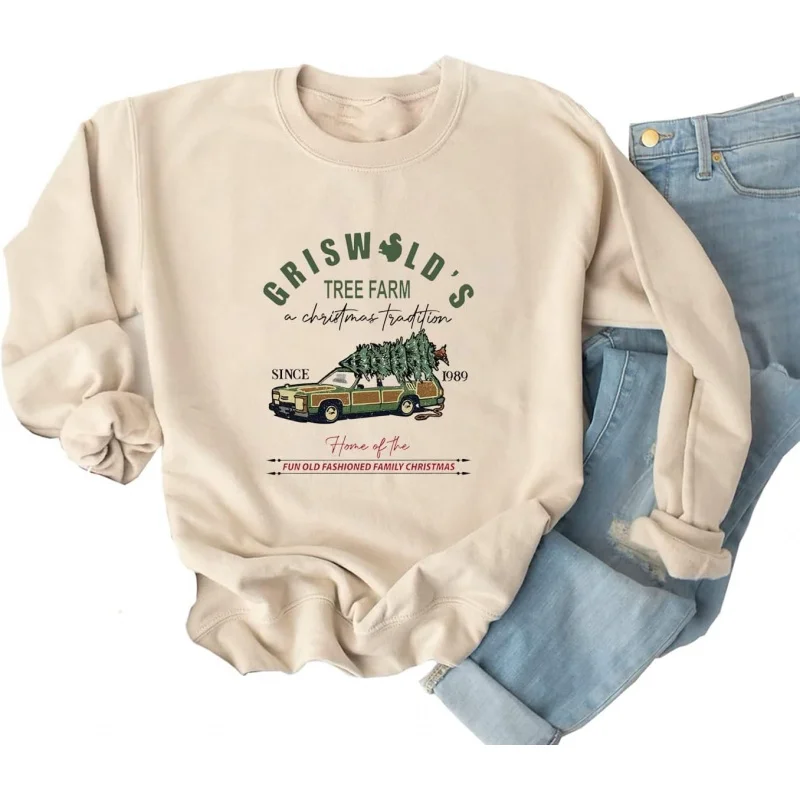 Happy Christmas Truck Pattern Fun Hoodie