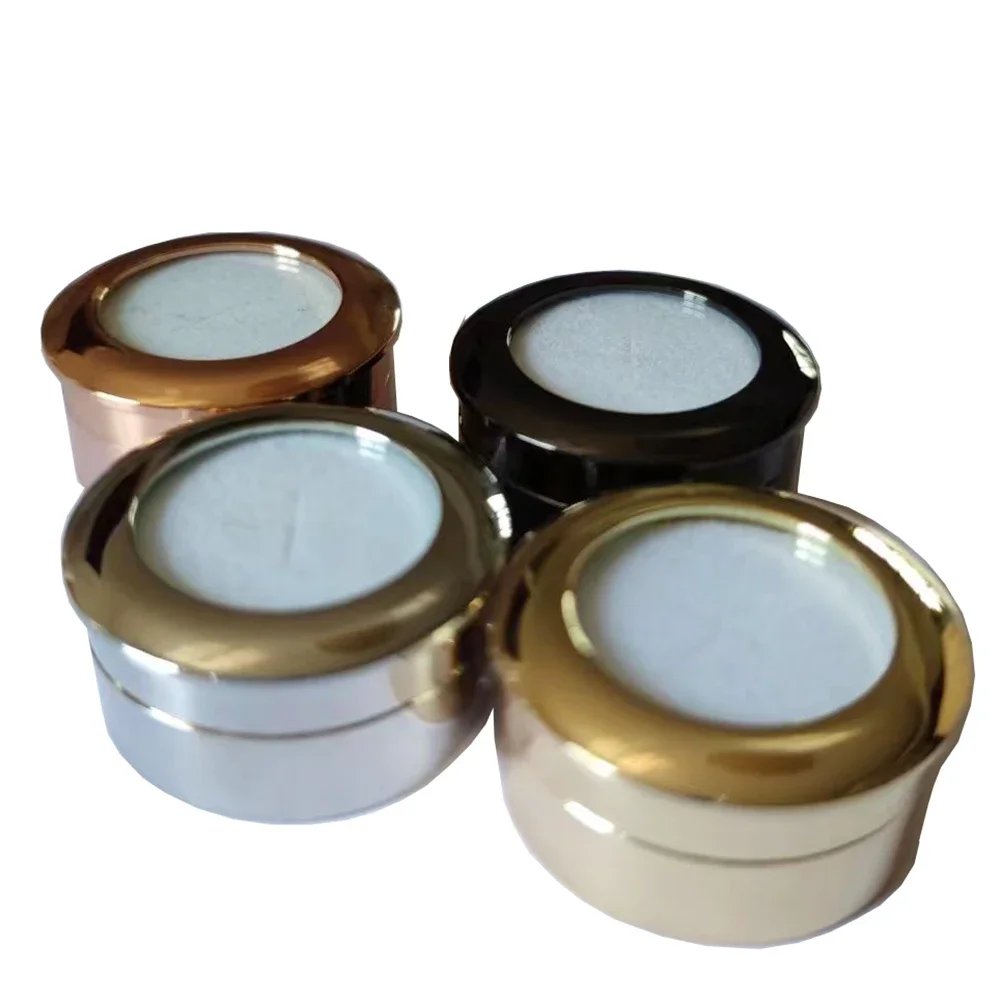 

Round Metal Gemstone Display Box Loose Diamond Gems Storage Case Soft Pad Zircon Stone Jewelry Organizer Gift Packaging Box 5Pcs