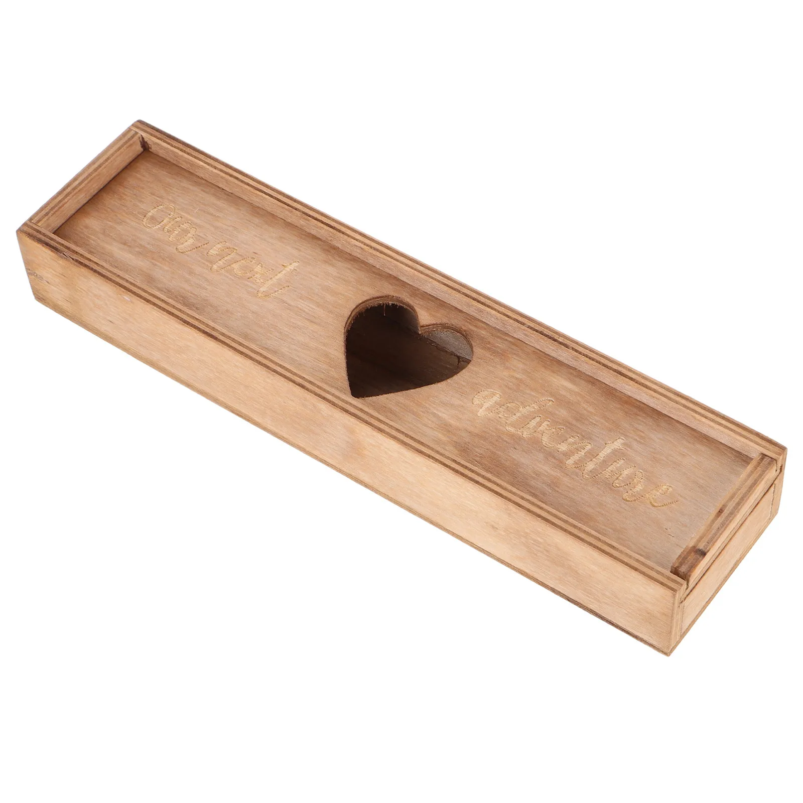 Pregnancy Announcement Wooden Box Keepsake Storage Case for Positive Test Stick Elegant Decorative Reveal Gift Keepsake Box