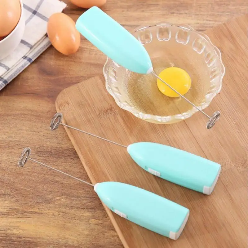 

Mini Electric Handheld Egg Beater Stainless Steel Home Kitchen Coffee Milk Tea Mixer Beat up the Cream Stirring Kitchen Tools