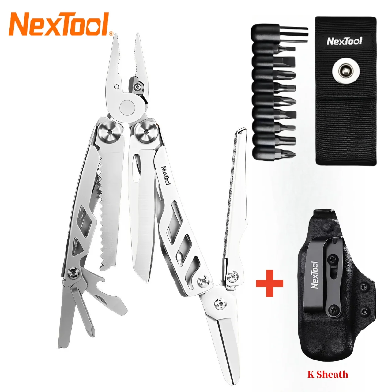 NexTool флагманский макс. 14 в 1, многофункциональные плоскогубцы, складной многофункциональный инструмент, большие ножницы, инструменты для кемпинга, EDC