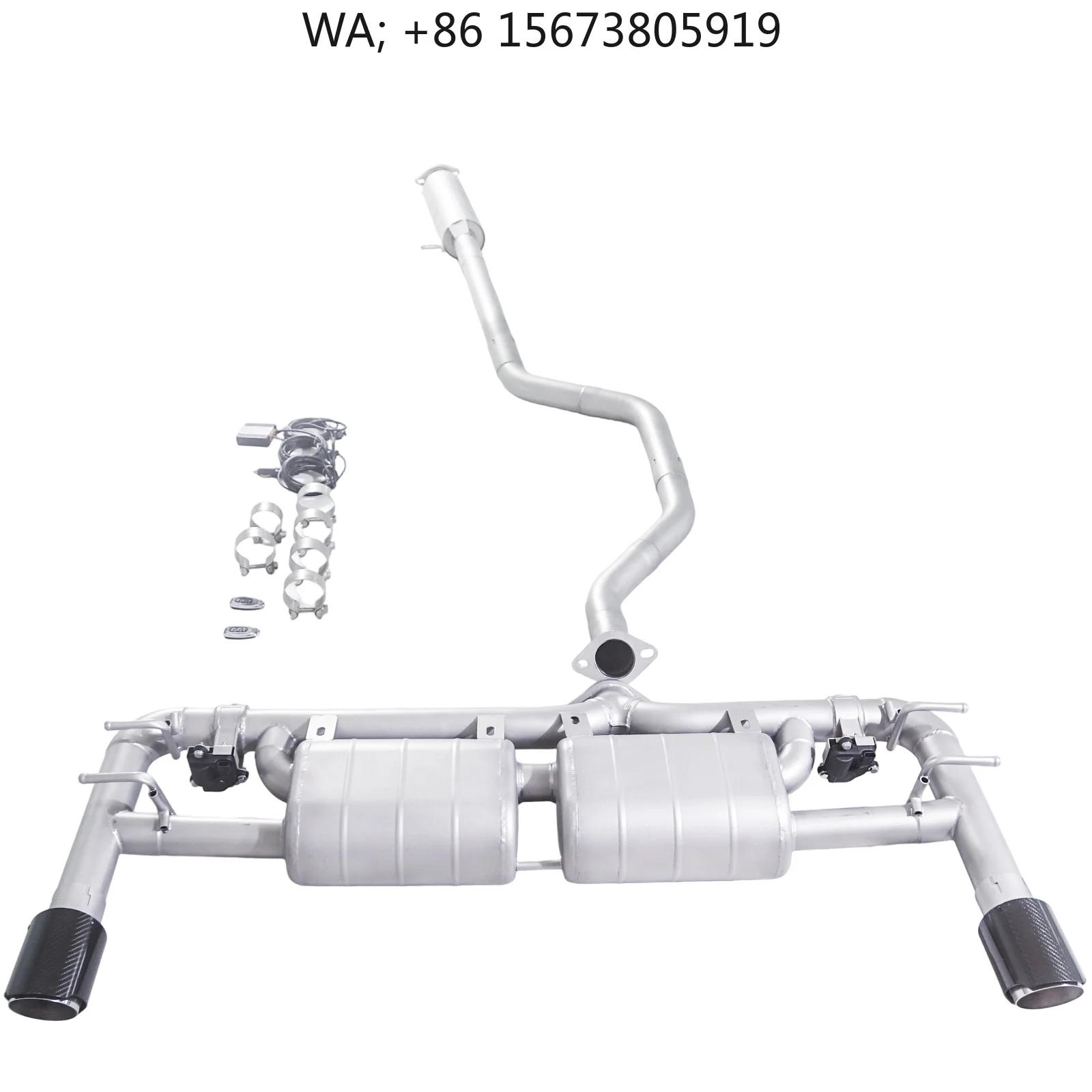 

For to the 2019 Mazda 3 Axela 2.0L Sports Stainless Steel Sports Mid Tail Catback Valvetronic Exhaust with Carbon T