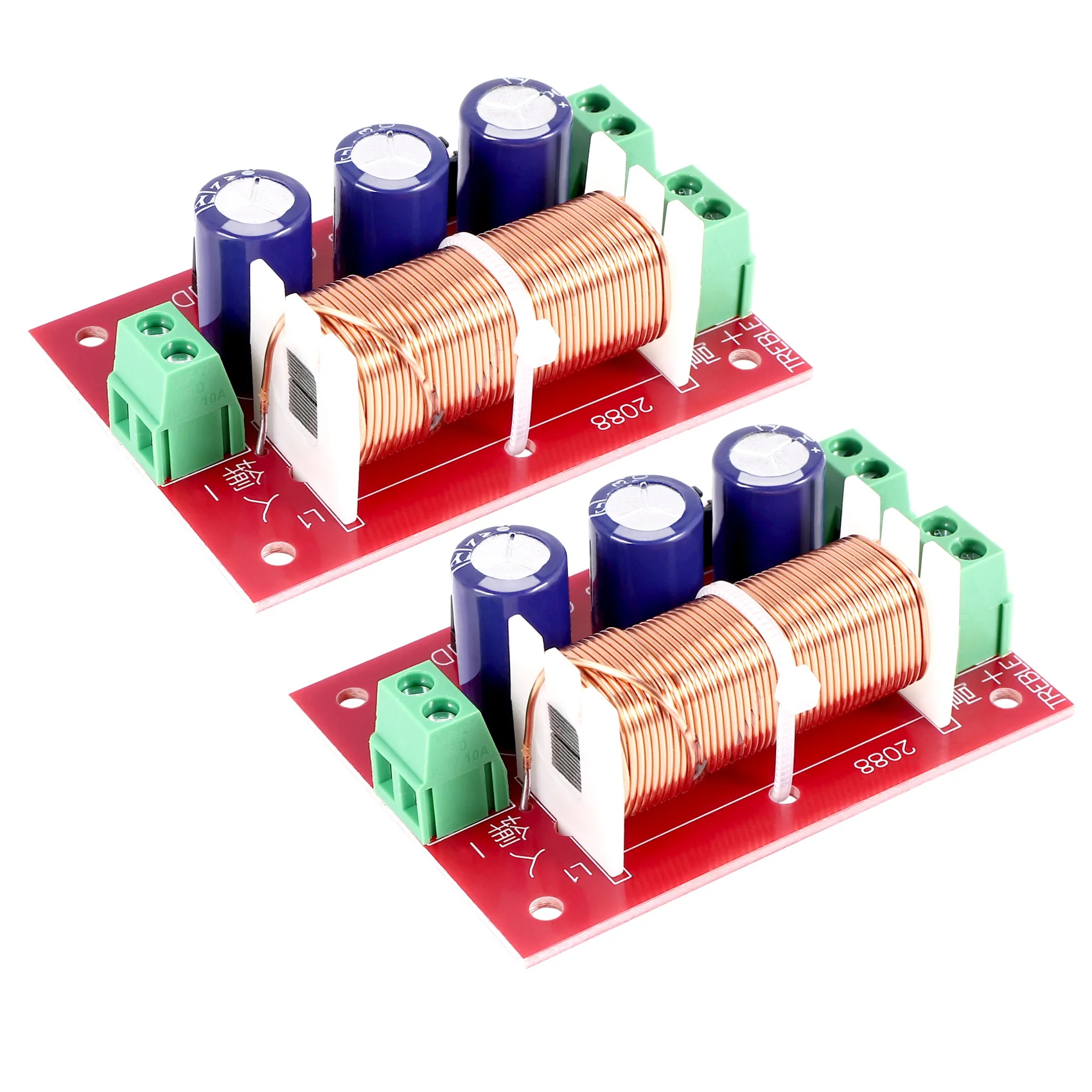 A59E YLY-2088 Audio Frequency Divider 400W Adjustable 2 Way Crossover Filters Full Range Treble Frequency Divider