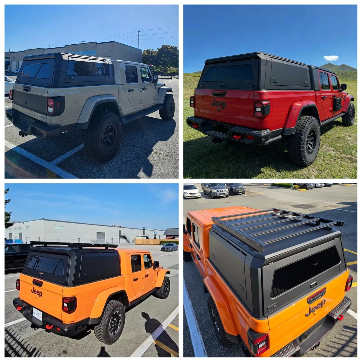 

Factory Wholesale Price Premium Waterproof Anti-Theft Pickup Canopy Truck Bed Topper Precise Fit for Gladiator JT