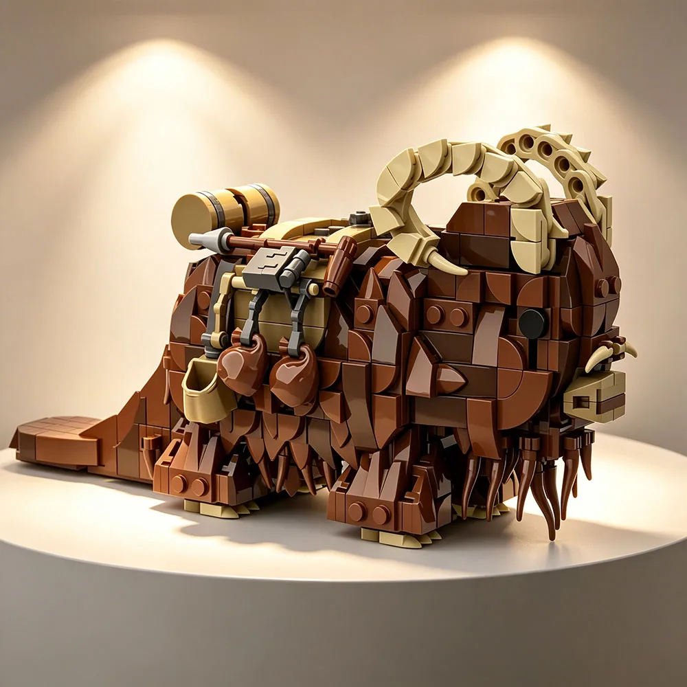 Bloques de Construcción Moc Space Wars: Bestia Bantha, Monstruo Animal, Montura Rinoceronte, Ladrillos de Construcción, Regalos para Fiestas y Festivales