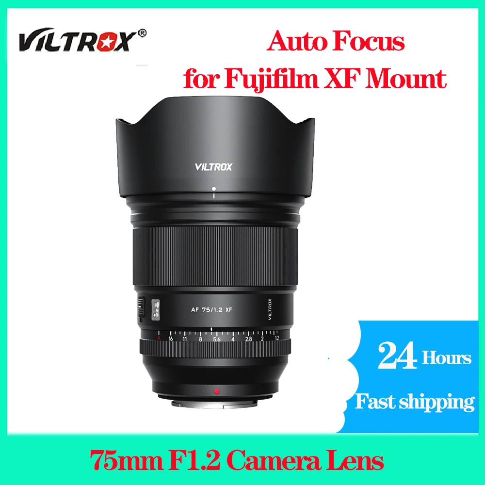

Viltrox AF 75mm F1.2 Lens Full Frame Auto Focus Camera Lens for Fuji X X-T4 X-T5 X-T20 X-T30 X-H2S X-Pro3 Mount Series Camera