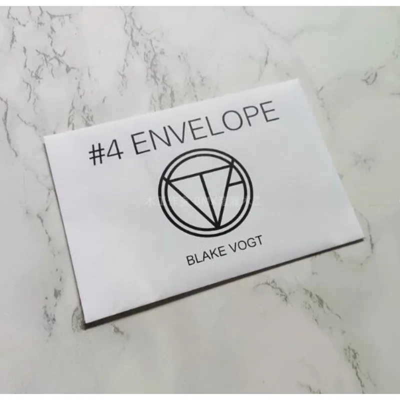 Number 4 Envelope (Gimmicks) By Blake VogtMagic Tricks Card Magia Magician Close Up Illusions Gimmick Props Mentalism Magia Fun