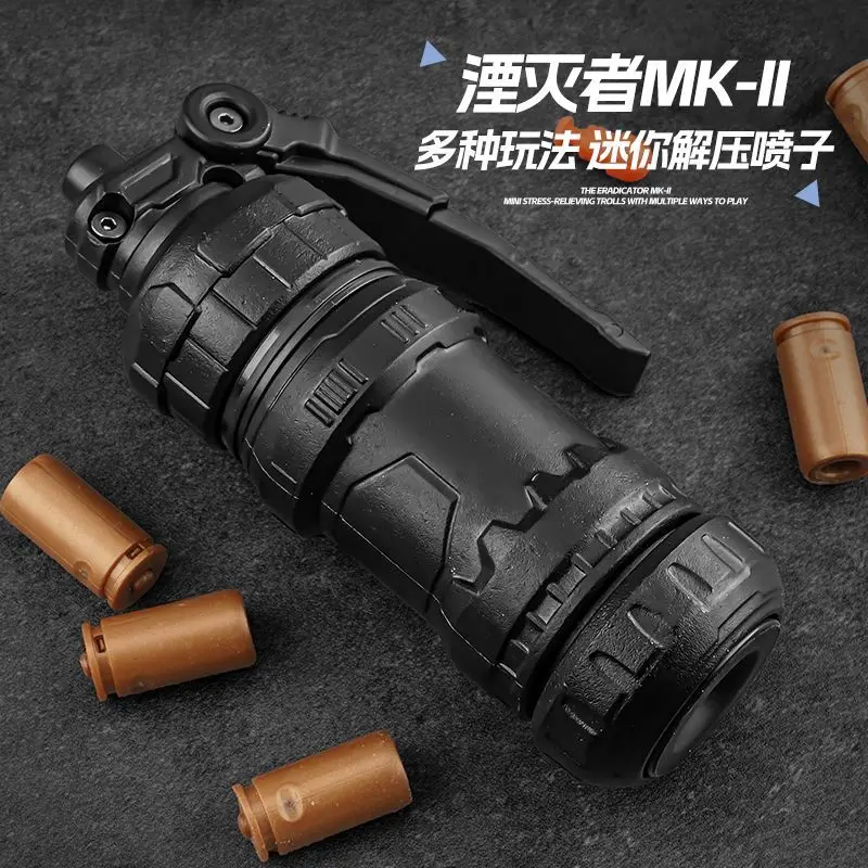 Metal Agent Grenade EDC Decompression Toy Fingertip Gyro Finger Pop Coin Push Card Decompression Play Small Objects