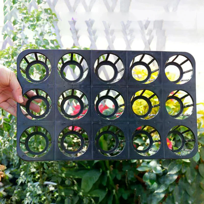 Nursery Pots Plastic Round Flower Pot Cell Seedling Starter Tray Seed Planter
