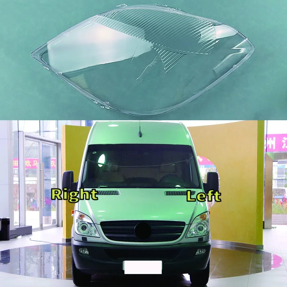 Headlight Cover Transparent Lens Headlamp Shell Replace Original Lampshade Plexiglass For Benz Sprinter 2008 2009 2010 2011 2012