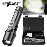 Portable Rechargeable High Power LED Flashlights With Display Screen Zoom Tactical Torch Lamp Outdoor Camping Emergency Lantern