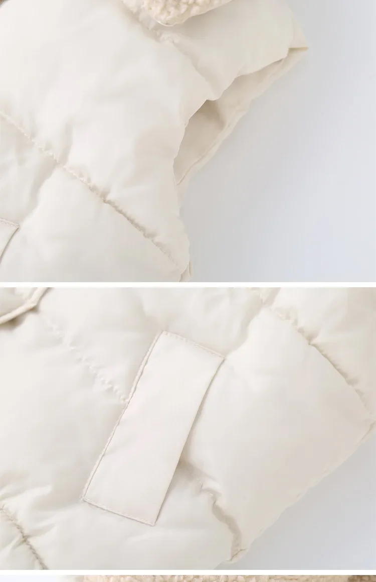 Baby-Weste Kinder-Oberteil Herbst Winter Einfarbig Lammfleece Dicke Baumwolle Ärmellose Weste Kleinkind Baumwolljacke dicke Ärmellose Weste – Detail 16